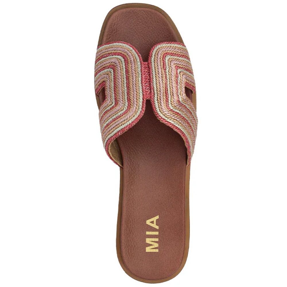 MIA DIA - RED MULTI Slip-on style Women's